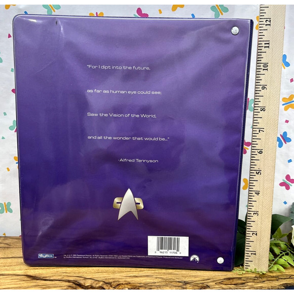 Vintage 1995 Star Trek Bring Home The Adventure Collector Trading Card Binder - Picture 2 of 6